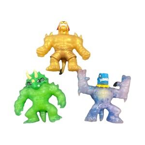 N6/Moose Enterprise Monster Figurine Set of 3 Multicolor Plastic Cartoon Charac